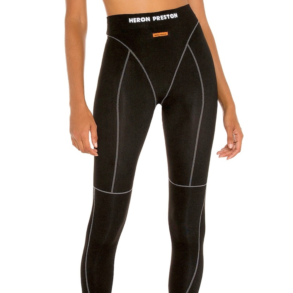 ‪NEW Heron Preston Logo-Waistband Active Leggings‬ (S/M)
